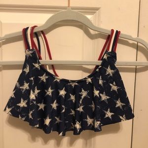 America Stars Bikini Top